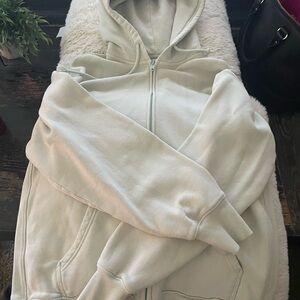 TNA Aritzia oversized mint hoodie